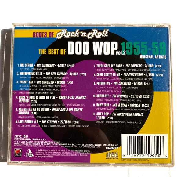 Roots of Rock ’n Roll: The Best of Doo Wop 1955–59 Vol. 2 CD Original Artists - Picture 3 of 4